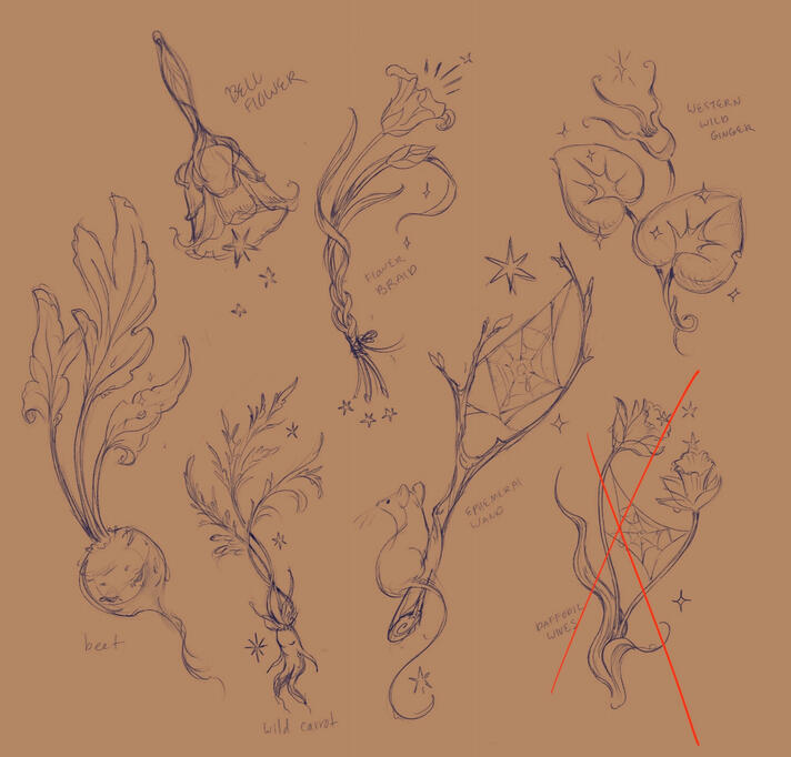 Various sketches available to be finished!